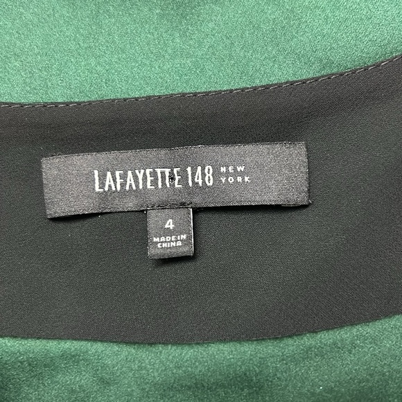 LAFAYETTE 148 NEW YORK Silk Tank Top in Emerald Green 4 - Picture 7 of 14